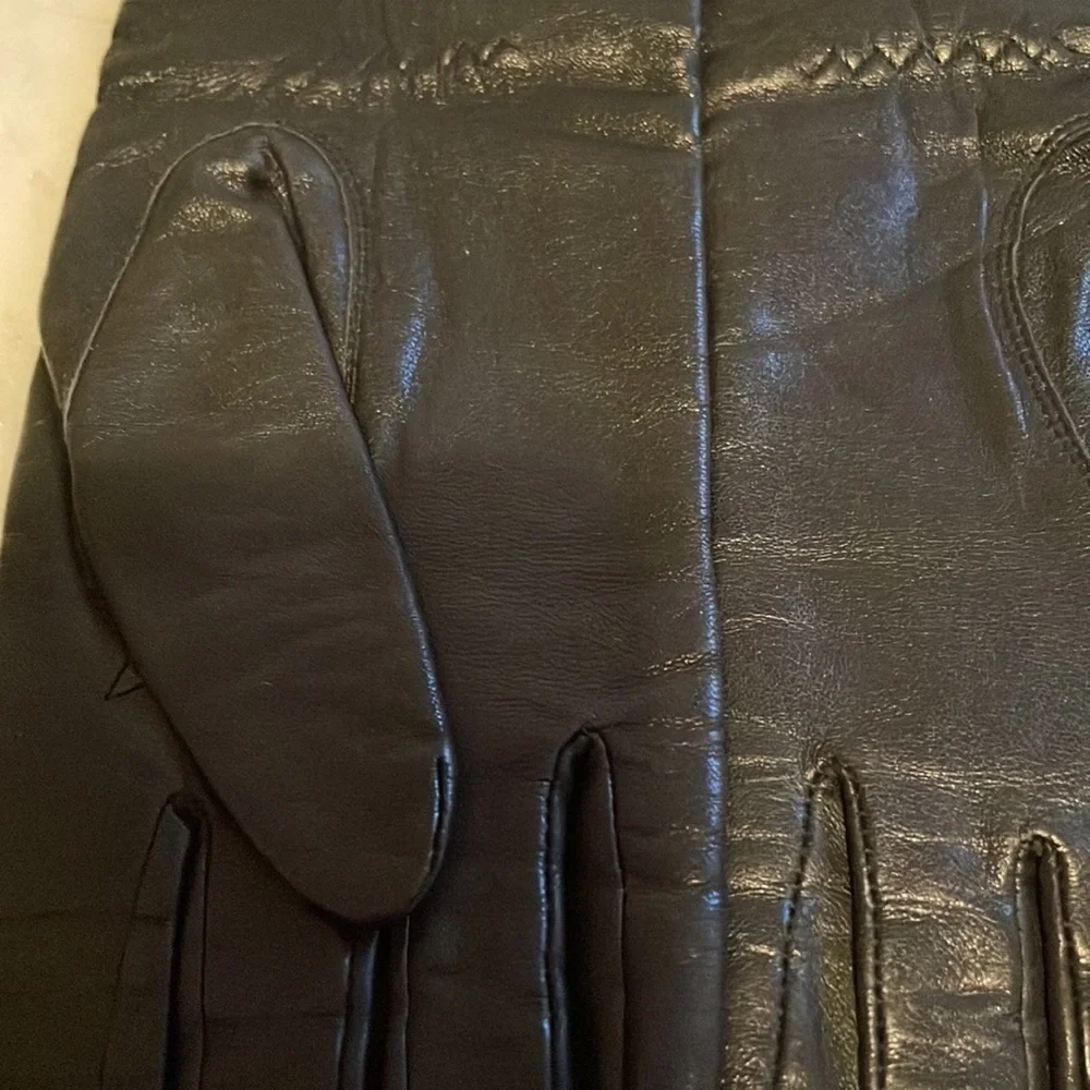 VINTAGE LONG LEATHER GLOVES SZ M